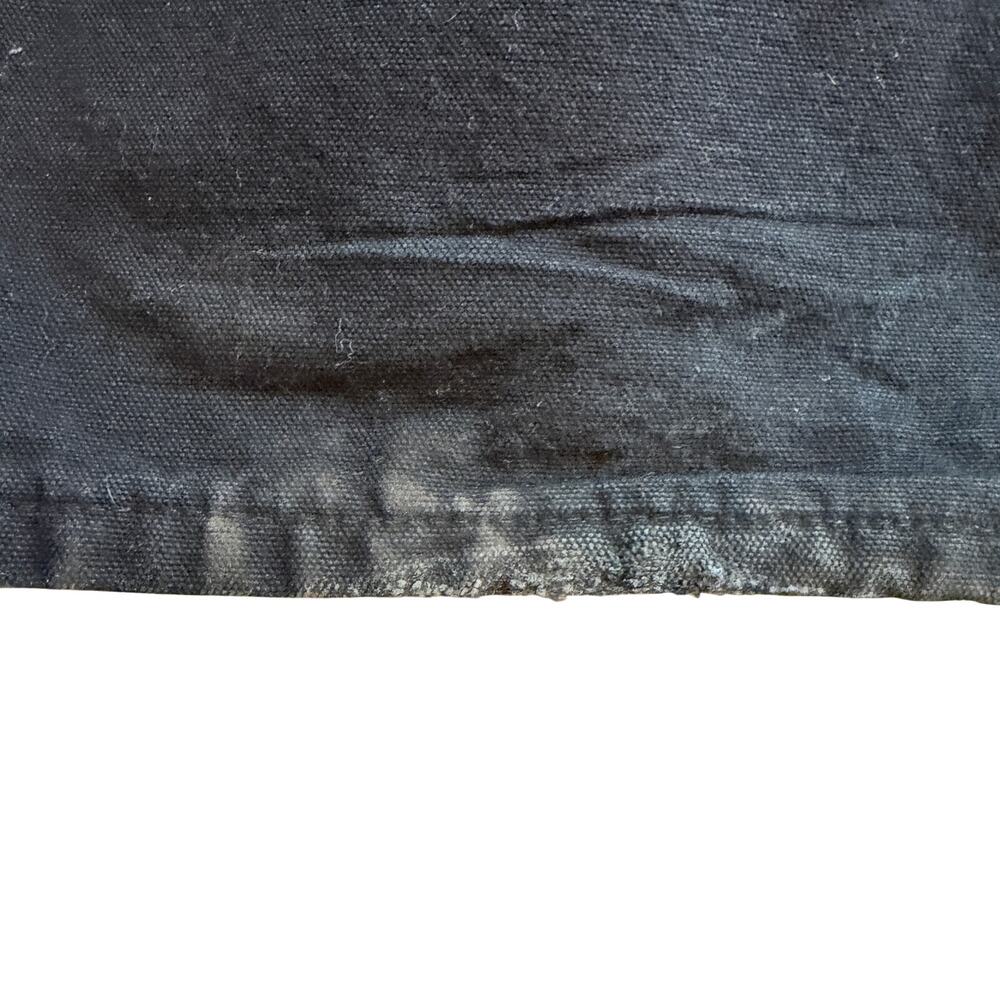 Carhartt B111 BLK Flannel Lined Duck Carpenter‎ Work Pants 48x32 Loose Fit - Picture 4 of 9